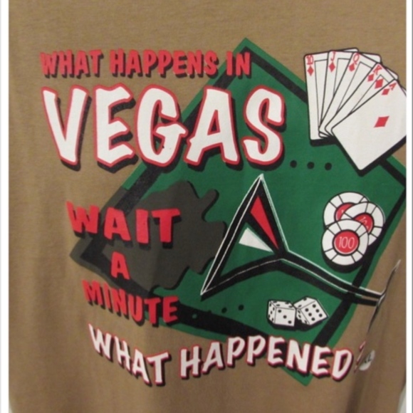 Men's Graphic T-Shirt "What Happens in Vegas - Picture 3 of 4